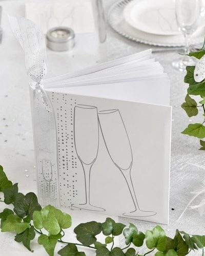 Livre d'or mariage champagne
